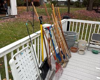 Yard essentials. Look at Joanne pretending to be doing things.