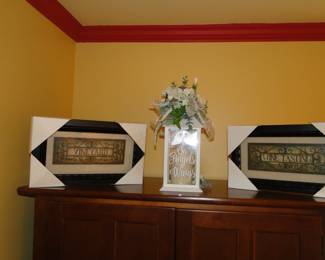 More decorative pieces, with a good nod to the wine in you