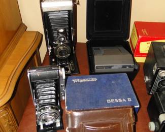 All kinds of vintage cameras