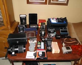 Cameras, lots and lots of vintage cameras