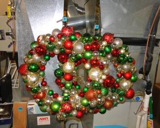 Christmas wreaths, hand made, and yes, there are two of them