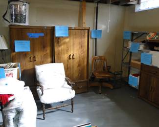 Everything in the basement is ready to go, clean and neat and organized