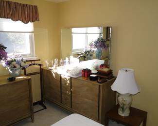 Mid Century Modern dresser, complete with original mirror