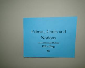 We have a whole room filled with items that are going to need to go into a bag