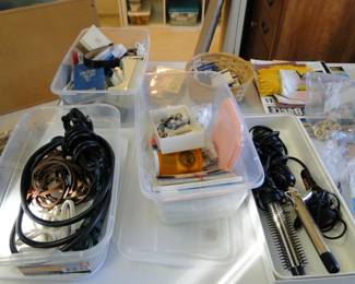 Crafting items, and hair care too, along with a various assortment of extension cords as well