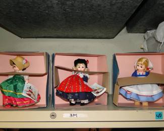 Madame Alexander dolls, all new, in box, with the tags and tickets, bought at J.L. Hudson's