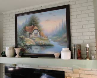 Mantle pieces, and painting