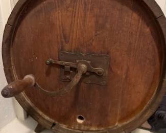 Antique Butter churn "Round and Round " instead of "Up and Down"