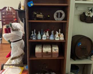 Vintage Bells and wooden shelf
