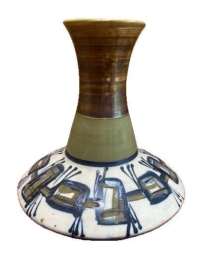 Vintage Harsa Israel Hand Painted Vase
