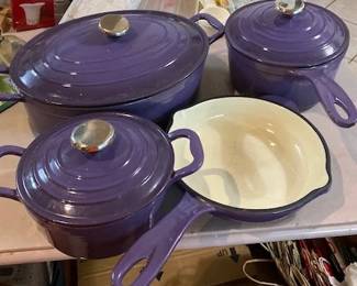 Set of Cooks Companion Cast Iron/Enameled Cook set