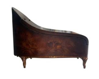12in Piano Shape Wooden Storage Piece
