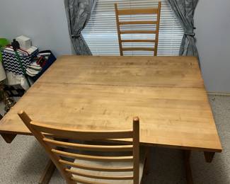 Pine Desk Converts into Table with 2 Chairs