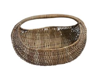 Oval Shaped Wicker Basket