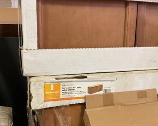 Cabinets and other different cabinet doors.