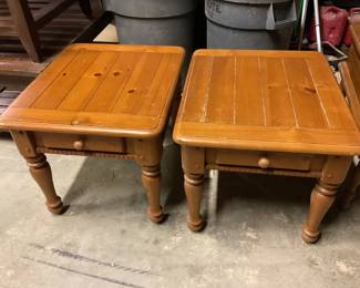 Pine matching solid wood table sets.