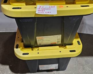 PLASTIC STORAGE TOTE LOT