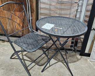 PATIO CHAIR AND TABLE