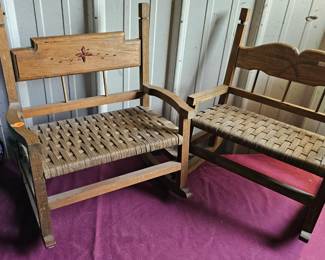 SMALL WOODEN ROCKING CHAIRS