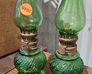 GREEN OIL LAMPS