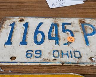 VINTAGE LICENSE PLATE OHIO