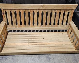 WOODEN PORCH SWING