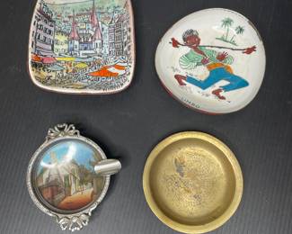 Vintage ashtrays & trinket dishes