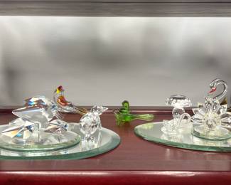 Mini glass crystal figurines