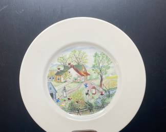 Atlas China Grandma Moses plate