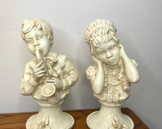 U. Kendrick Universal Statuary Corp busts vintage