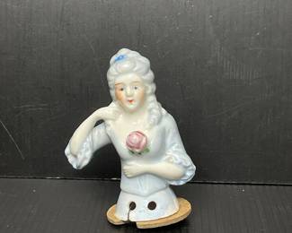 Pincushion half doll Japan vtg