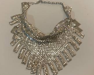 Whitening & Davis mesh necklace vintage 