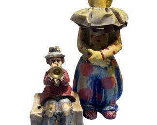 Waco Melody in Motion "Willie the Trumpeter" Hobo Clown music box