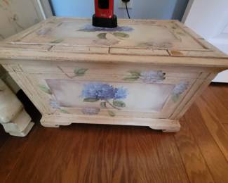 Wood storage chest