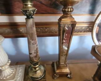 Mirrored candle holders