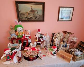 Christmas and easter holiday decorations