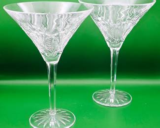 Waterford Crystal martini glass set. Sold as pair 