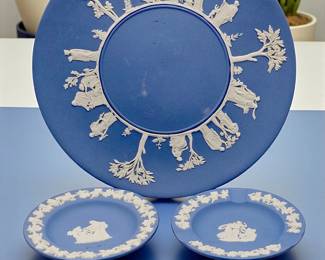 Wedgewood Jasperware plates. Sold individually 