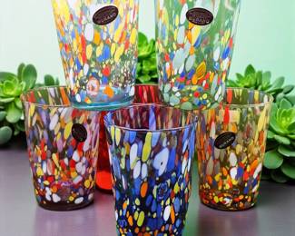 Murano glass tumblers sold individually 