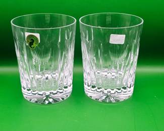 Sold as pair. Waterford crystal glasses 