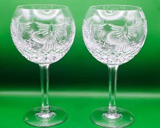 Waterford Crystal Millennium Series Water Goblet,  "The Millennium Collection"  sold as pair 