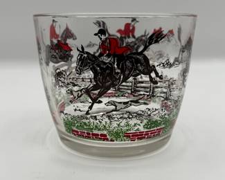 Lot #99 Vintage 1970s Glassware - Equestrian Scene