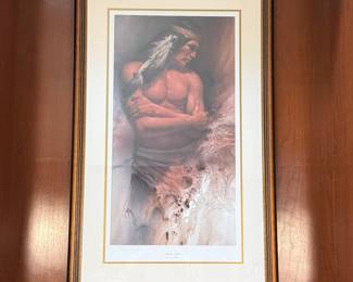 Lot #7 “Brave Spirit” by Lee Bogle Lithograph signed and numbered 181/1500
