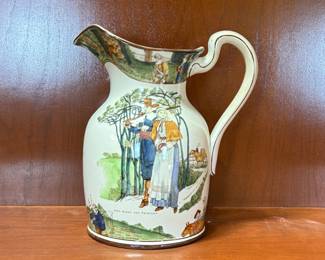 Lot #37 Vintage Staffordshire Pitcher - 20th Century