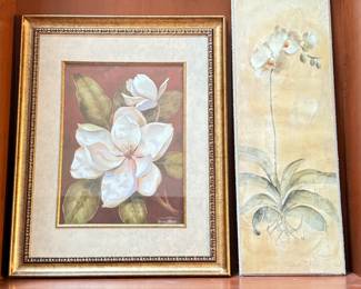 Lot #29 Framed Floral Art Lot