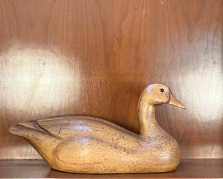 Lot #44 Large Vintage Wooden Duck Decoy