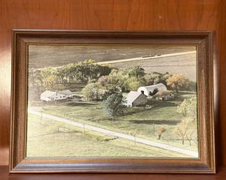 Lot #15 Vintage Photograph on Canvas - Agricultural Farm Scene.