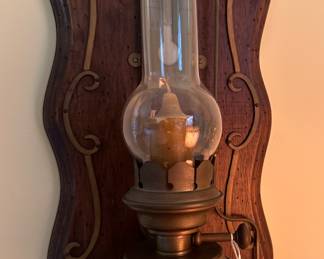 Vintage Oil Lamp Sconce...