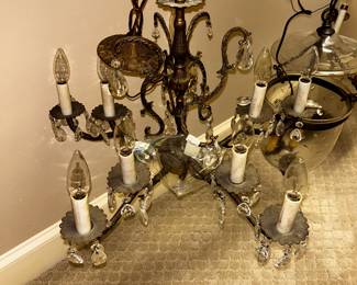 Vintage Chandelier...Can Be Seen in Primary Bedroom Closet