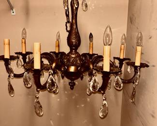 Vintage Chandelier...Can Be Seen in Primary Bedroom Closet